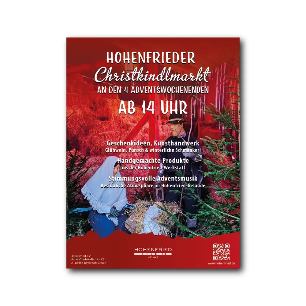 Hohenfried Weihnachtsplakat Design