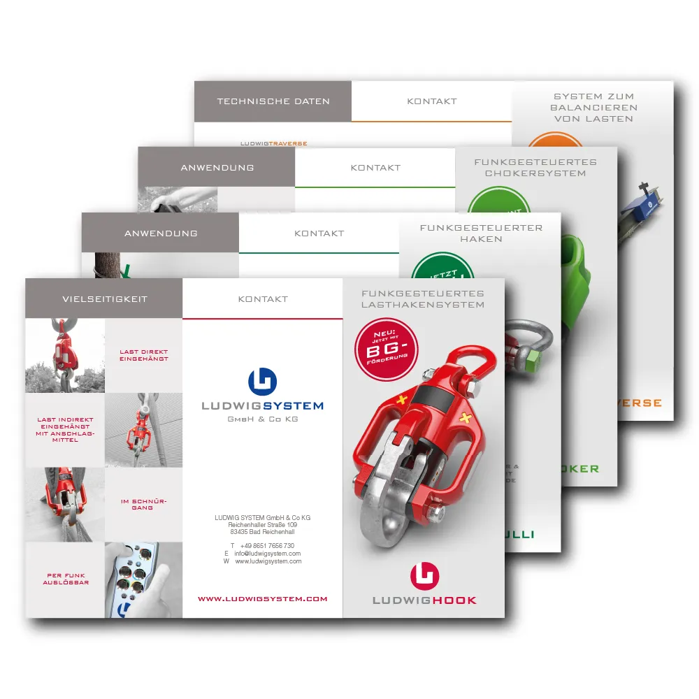 Ludwig System Broschüren Design